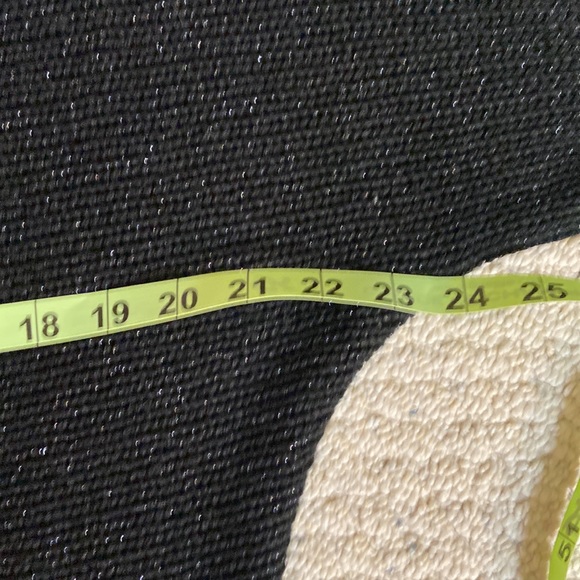 bebe Scope Neck Black & Silver Metallic Surplus LS Sweater Tunic - Picture 8 of 11